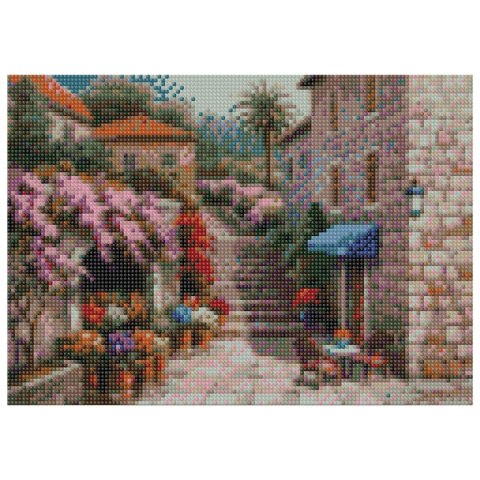 Zestaw kreatywny Diamentowa mozaika 30x40cm Pejzaż Flamingo Line (TSGK82573) Zestaw kreatywny Diamentowa mozaika 30x40cm Pejzaż Flamingo Line (TSGK82573)