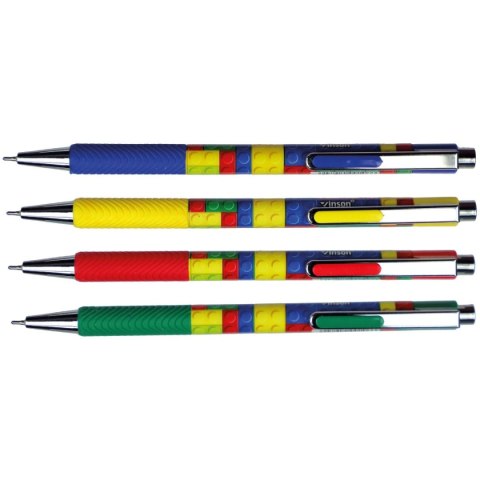 Długopis olejowy Fashion 106 KLOCKI wkład niebieski 0,7mm Vinson