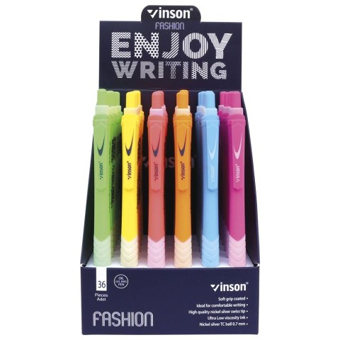 Długopis olejowy Fashion niebieski 0,7mm Vinson (C4) Długopis olejowy Fashion niebieski 0,7mm Vinson (C4)