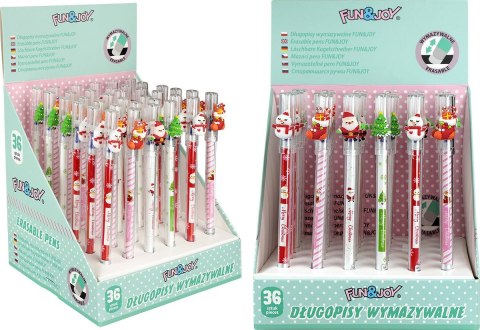 Długopis wymazywalny CHRISTMAS niebieskie 0,7mm Fun&Joy