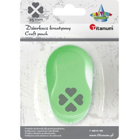 Dziurkacz ozdobny Craft-Fun Series 25mm 4 serca Titanum (T-8810-90) Dziurkacz ozdobny Craft-Fun Series 25mm 4 serca Titanum (T-8810-90)