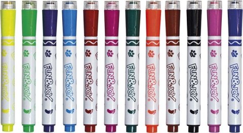 Flamaster okrągłe z pieczątkami 12 kol. Fun&Joy (FJGCP20501-12) Flamaster okrągłe z pieczątkami 12 kol. Fun&Joy (FJGCP20501-12)
