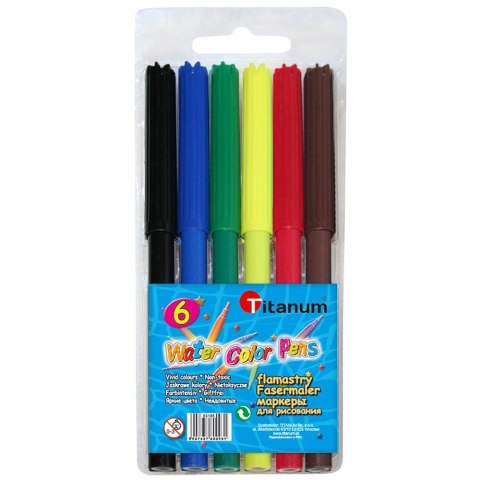 Flamaster 6 kol. Titanum (SY1003-6BB) Flamaster 6 kol. Titanum (SY1003-6BB)
