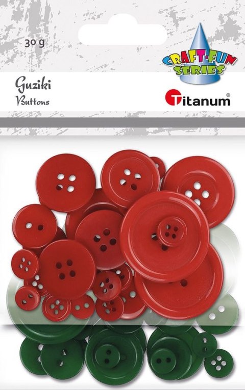 Guziki Craft-Fun Series plastikowe mix Titanum (24BR0202) Guziki Craft-Fun Series plastikowe mix Titanum (24BR0202)