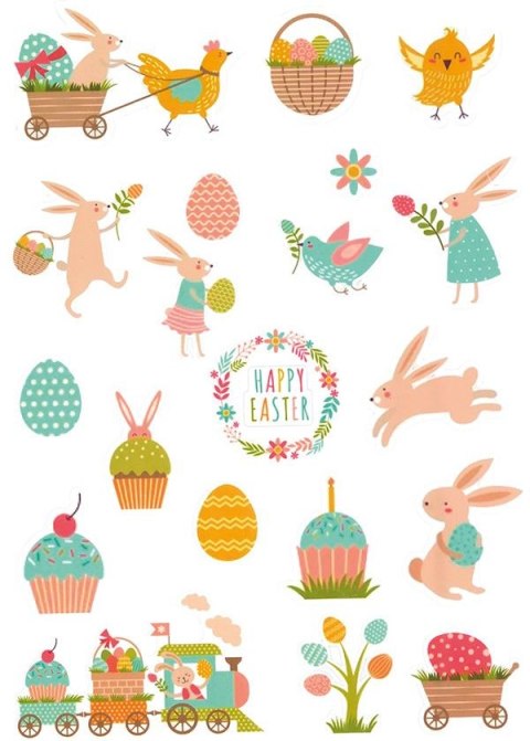 Naklejka (nalepka) Craft-Fun Series Happy Easter Titanum Naklejka (nalepka) Craft-Fun Series Happy Easter Titanum