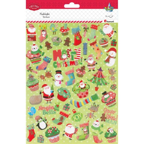 Naklejki świąteczne Craft-Fun Series papierowe 2 plansze Titanum (19ZJ-002A) Naklejki świąteczne Craft-Fun Series papierowe 2 plansze Titanum (19ZJ-002A)