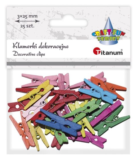 Ozdoba drewniana Craft-Fun Series klamerki Titanum (C039) Ozdoba drewniana Craft-Fun Series klamerki Titanum (C039)