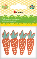 Ozdoba drewniana Craft-Fun Series marchewki Titanum (5017)