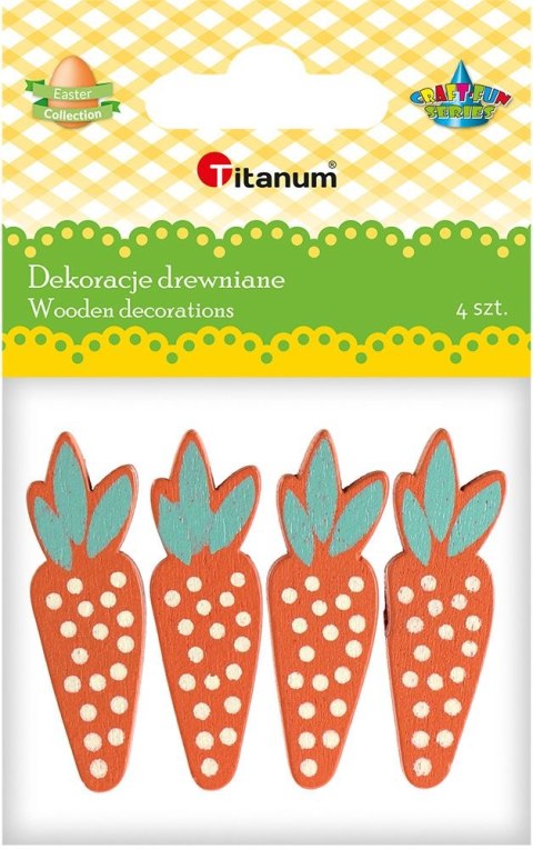 Ozdoba drewniana Craft-Fun Series marchewki Titanum (5017) Ozdoba drewniana Craft-Fun Series marchewki Titanum (5017)