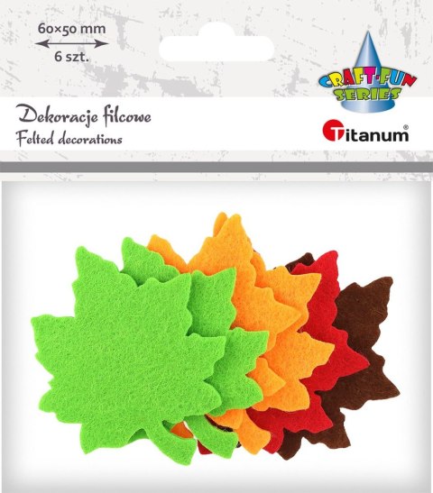 Ozdoba filcowa Craft-Fun Series Liście Titanum (PJ-072) Ozdoba filcowa Craft-Fun Series Liście Titanum (PJ-072)