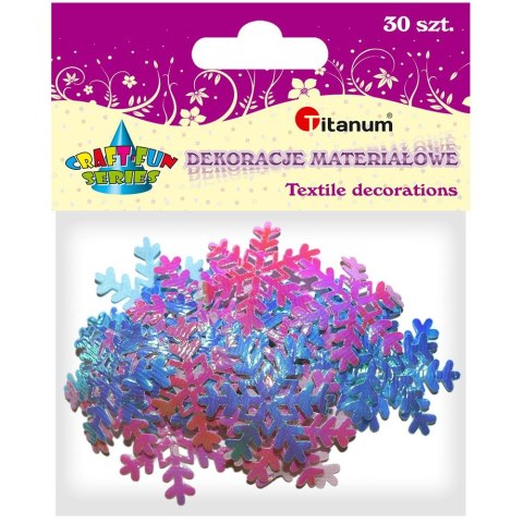 Ozdoba materiałowa Craft-Fun Series płatki śniegu Titanum (F026) Ozdoba materiałowa Craft-Fun Series płatki śniegu Titanum (F026)