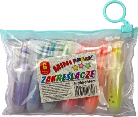 Zakreślacz 6 kolorów 1-4mm Fun&Joy (FJ01060557)