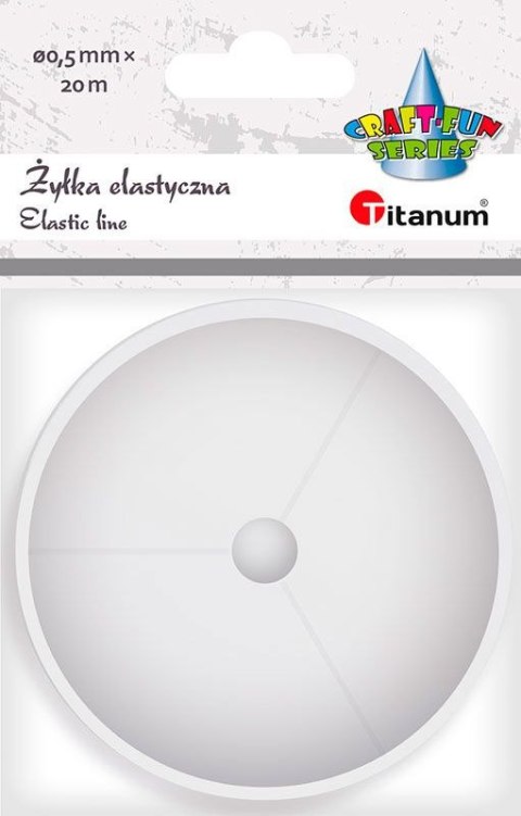 Żyłka ozdobna Craft-Fun Series Żyła elastyczna 0,5mm/20m przezroczysta Titanum Żyłka ozdobna Craft-Fun Series Żyła elastyczna 0,5mm/20m przezroczysta Titanum