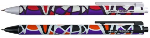 Długopis olejowy ABSTRACT F1 ABSTRAKCYJNE WZORKI niebieski 0,7mm Vinson Długopis olejowy ABSTRACT F1 ABSTRAKCYJNE WZORKI niebieski 0,7mm Vinson