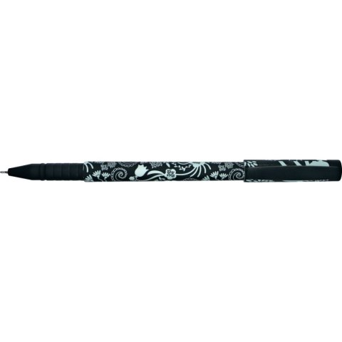 Długopis olejowy Fashion A71 KWIATY BLACK-WHITE niebieski 0,7mm Vinson Długopis olejowy Fashion A71 KWIATY BLACK-WHITE niebieski 0,7mm Vinson