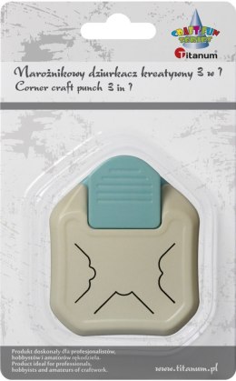 Dziurkacz ozdobny Craft-Fun Series kreatywny narożny 3w1 Titanum (T-6630-2)