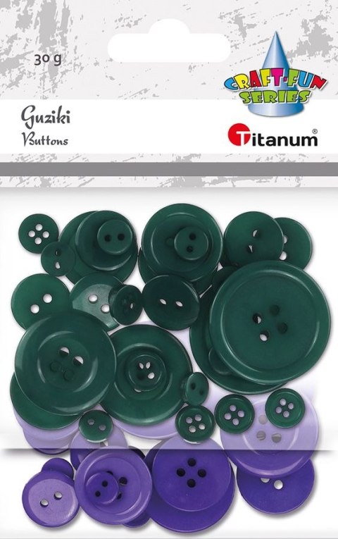 Guziki Craft-Fun Series plastikowe mix Titanum (24BR0202-32) Guziki Craft-Fun Series plastikowe mix Titanum (24BR0202-32)
