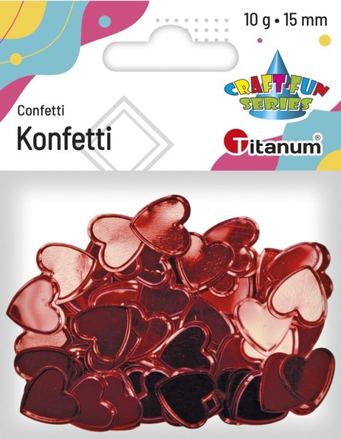 Konfetti Craft-Fun Series serca 15mm Titanum (MTLP-PA035) Konfetti Craft-Fun Series serca 15mm Titanum (MTLP-PA035)