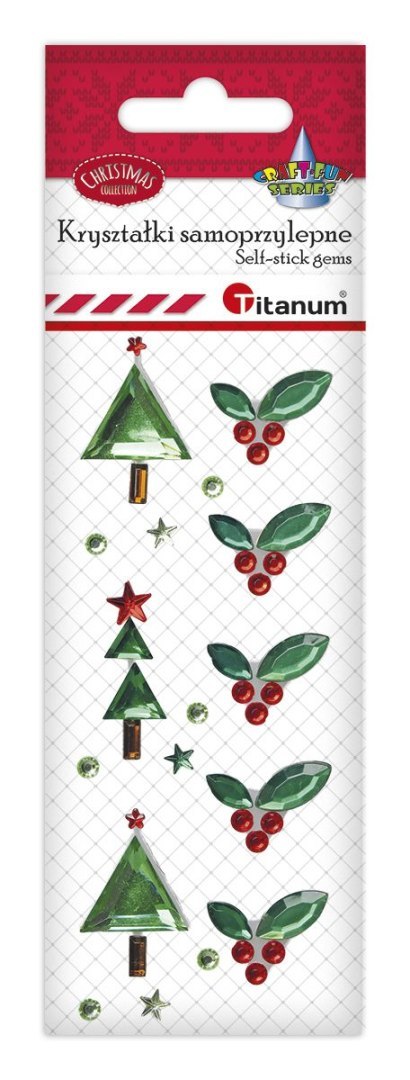 Kryształki Craft-Fun Series xmass 8 sztuk czerwono-zielony Titanum (23mH03203) Kryształki Craft-Fun Series xmass 8 sztuk czerwono-zielony Titanum (23mH03203)