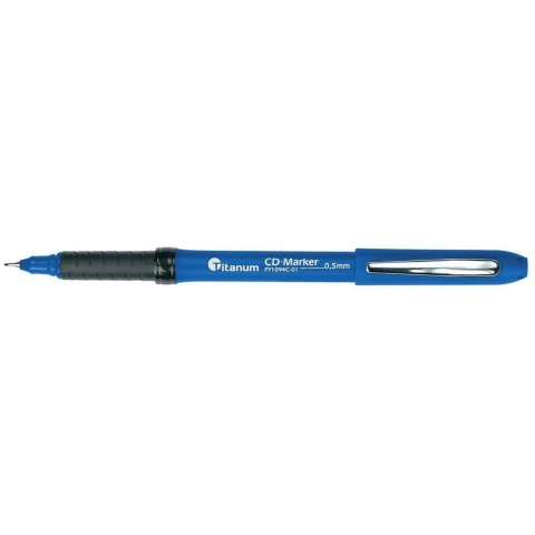 Marker do cd niebieski 0,5mm Titanum (PY1094C-01)