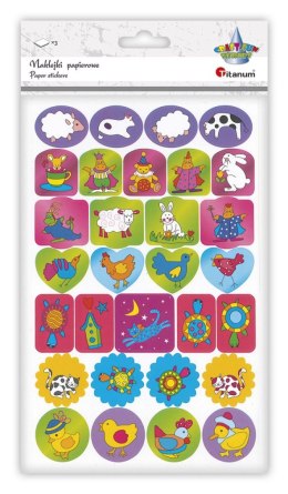 Naklejka (nalepka) Craft-Fun Series papierowa zwierzątka Titanum (19ZJ0724-12)