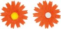 Ozdoba filcowa Craft-Fun Series kwiaty samoprzylepna Titanum (7534C)