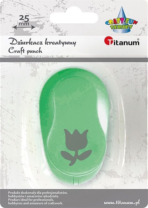 Dziurkacz ozdobny Craft-Fun Series 25mm tulipan Titanum (T-8810-31) Dziurkacz ozdobny Craft-Fun Series 25mm tulipan Titanum (T-8810-31)