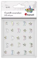 Kryształki Craft-Fun Series księżyce, gwiazdki srebrne Titanum (24MH0377)
