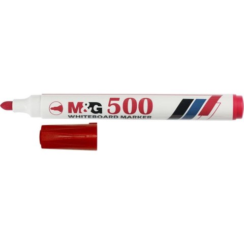 Marker suchościeralny czerwony 1,0-2,0mm okrągła końcówka M&G (AWM26173330100H) Marker suchościeralny czerwony 1,0-2,0mm okrągła końcówka M&G (AWM26173330100H)