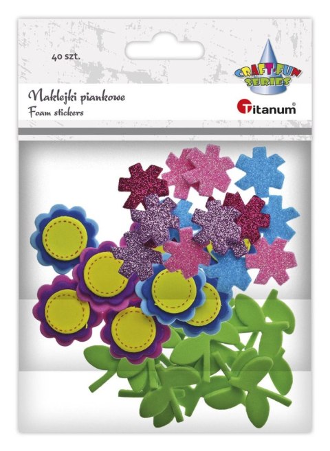 Naklejka (nalepka) Craft-Fun Series piankowe kwiatki i łodygi Titanum (EB672) Naklejka (nalepka) Craft-Fun Series piankowe kwiatki i łodygi Titanum (EB672)
