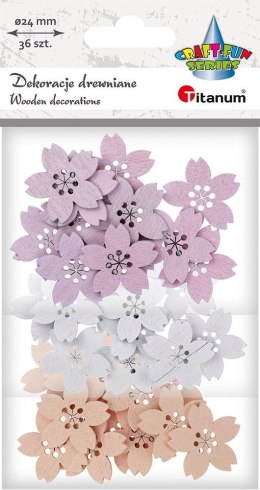 Ozdoba drewniana Craft-Fun Series Kwiaty Titanum (2324033)