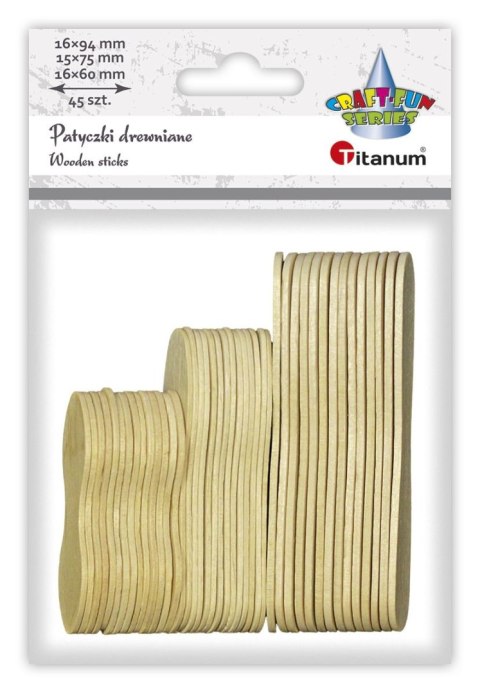 Ozdoba drewniana Craft-Fun Series Patyczki naturalne Titanum