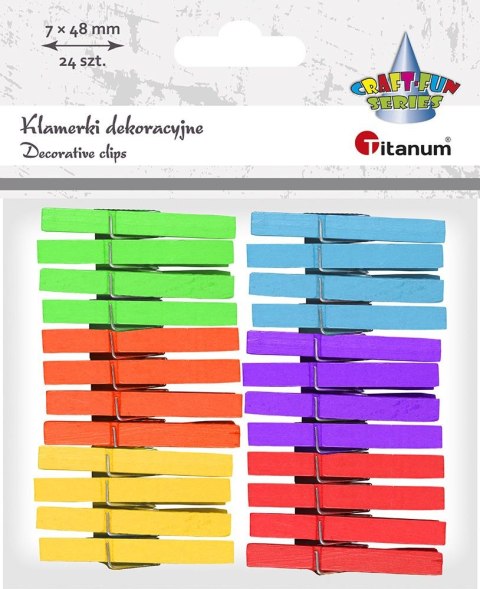 Ozdoba drewniana Craft-Fun Series klamerki Titanum (16082A) Ozdoba drewniana Craft-Fun Series klamerki Titanum (16082A)