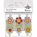 Ozdoba drewniana Craft-Fun Series klamerki kwiatki Titanum (C723)