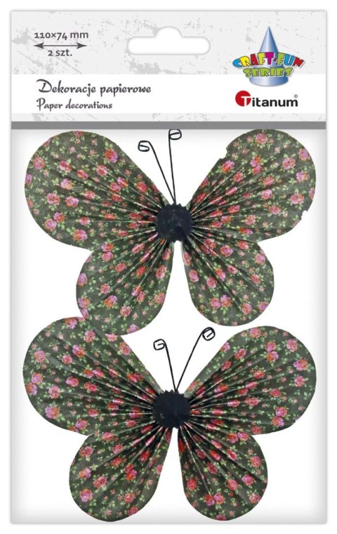 Ozdoba papierowa Craft-Fun Series motyle 3C Titanum (22YX0825-7A) Ozdoba papierowa Craft-Fun Series motyle 3C Titanum (22YX0825-7A)