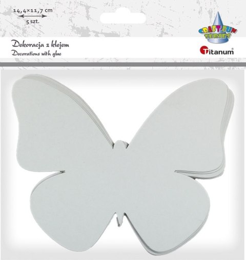 Ozdoba papierowa Craft-Fun Series z warstwą kleju MOTYL Titanum (5022) Ozdoba papierowa Craft-Fun Series z warstwą kleju MOTYL Titanum (5022)