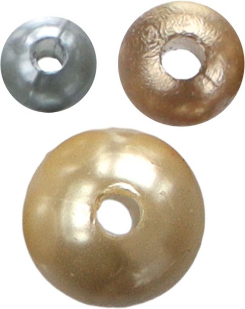 Perełki Craft-Fun Series srebrne, miedziane, kość słoniowa mix Titanum (5047)