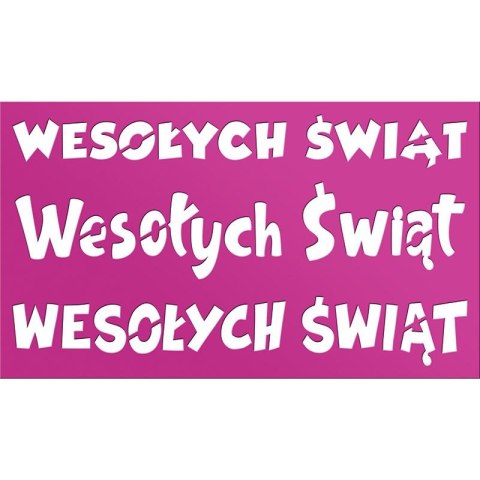 Szablon Craft-Fun Series Boże Narodzenie - Wesołych Świąt Titanum (DIY18-48) Szablon Craft-Fun Series Boże Narodzenie - Wesołych Świąt Titanum (DIY18-48)