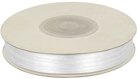 Wstążka Craft-Fun Series satynowa 3x50 [mm x m] biały Titanum (TS3-008)