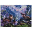 Zestaw kreatywny Diamentowa mozaika 30x40cm Wilki 1 Flamingo Line (TBS04848-04)