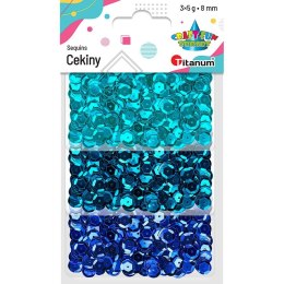 Cekiny Craft-Fun Series 8mm mix Titanum (BEF-008)