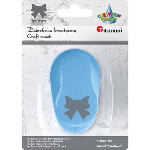 Dziurkacz ozdobny Craft-Fun Series 25mm kokarda Titanum (T-8810-28e) Dziurkacz ozdobny Craft-Fun Series 25mm kokarda Titanum (T-8810-28e)