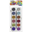 Farby akwarelowe metaliczne 12 kolor. Fun&Joy
