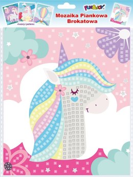Mozaika Glitter Unicorn 4 wzory: jednorożce. Fun&Joy (FJSR2201)