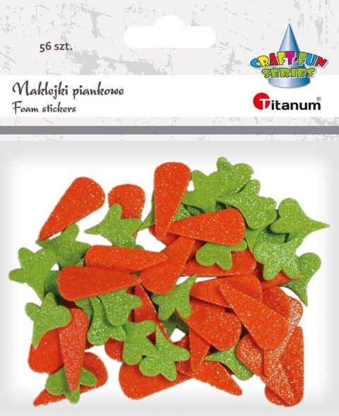 Naklejka (nalepka) Craft-Fun Series piankowe marchewki i natka Titanum (M-11) Naklejka (nalepka) Craft-Fun Series piankowe marchewki i natka Titanum (M-11)
