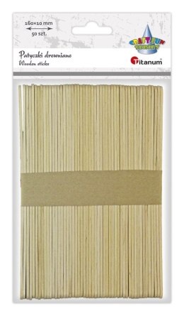 Ozdoba drewniana Craft-Fun Series Patyczki naturalne 10x160mm Titanum (21WL002)