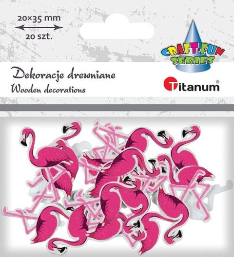 Ozdoba drewniana Craft-Fun Series flamingi Titanum (MTCR-WDC878) Ozdoba drewniana Craft-Fun Series flamingi Titanum (MTCR-WDC878)