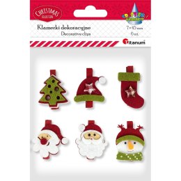 Ozdoba drewniana Craft-Fun Series klamerki xmass Titanum (20HY0402-1)