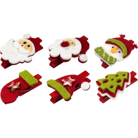 Ozdoba drewniana Craft-Fun Series klamerki xmass Titanum (20HY0402-1) Ozdoba drewniana Craft-Fun Series klamerki xmass Titanum (20HY0402-1)