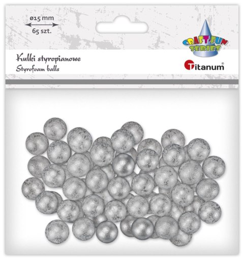 Ozdoba styropianowa Craft-Fun Series SREBRNE kulki styropianowe Titanum Ozdoba styropianowa Craft-Fun Series SREBRNE kulki styropianowe Titanum